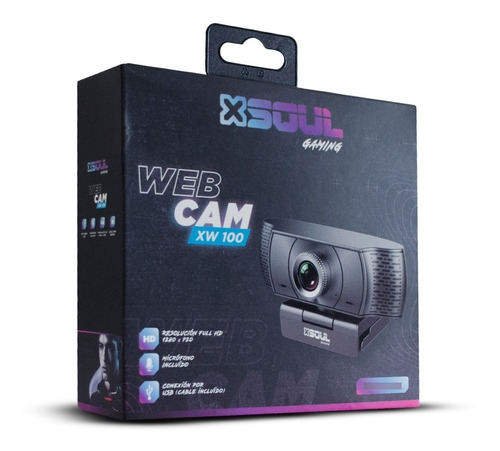 Imagen 1 de 2 de Webcam Soul Xw100 Hd 1280x720 Con Microfono