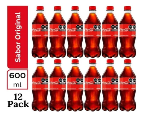 Refresco Coca- Cola Pack 12/ 600 Ml