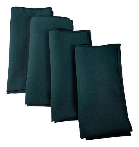 Paquete De 4 Servilletas Lavables 45 X 45 Cm Verde Azulado