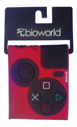 Billetera Bioworld Joystick Playstation Negra