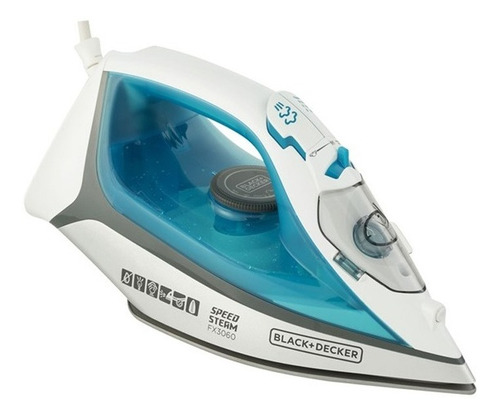 Imagem 2 de 5 de Ferro A Vapor 1200w Ceramic Gliss 110v Black+decker - Fx3060