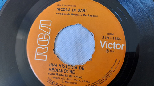 Vinilo Single De Nicola Di Bari Mi Corazón Es Gitano (ac98 (Usado)