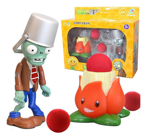 Plants Vs Zombies Toys Juego De Juguetes Infantiles De Goma