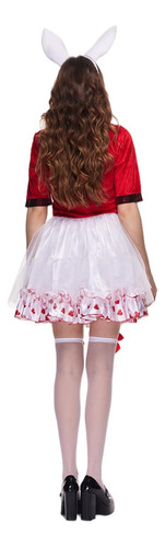 Eraspooky Disfraz De Conejo Blanco Para Mujer Disfraz De Con