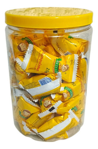 Paçoquinha Rolha Embrulhada Doces Léo Pote 50 Unidades 15g