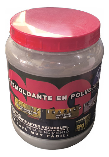 Desmoldante En Polvo Color Rojo Suave 1 Kg Spg