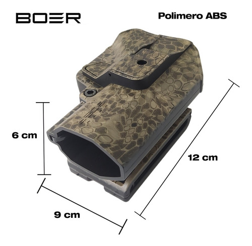 Imagen 4 de 10 de Funda Pistolera Bersa Porta Cargador Porta Esposas Boer