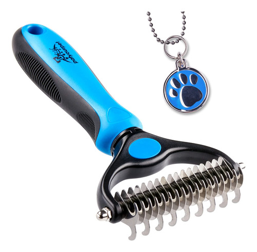 Pat A Su Mascota Deshedding Brush - Rake De Capa Inferior De