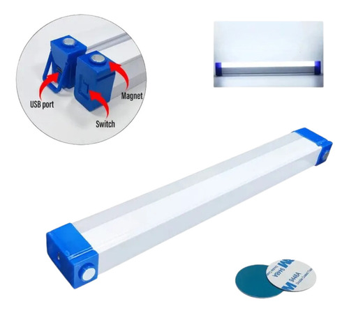 Lámpara De Emergencia Led Con Imán Tipo Neón Luz Intensa. 