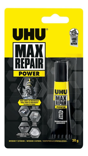 Pegamento Uhu Max Repair Adhesivo Extremo