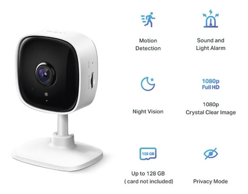 Cámara Ip Wi-fi Para Hogar, 2 Megapixel, Tplink Tapoc100
