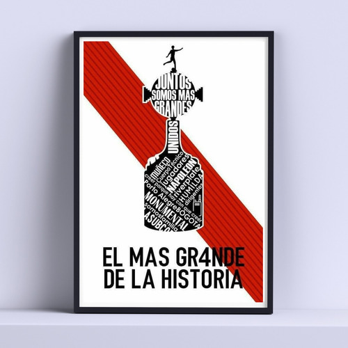 Cuadro River Plate El Más Grande 30x40cm Deco Listo P Colgar