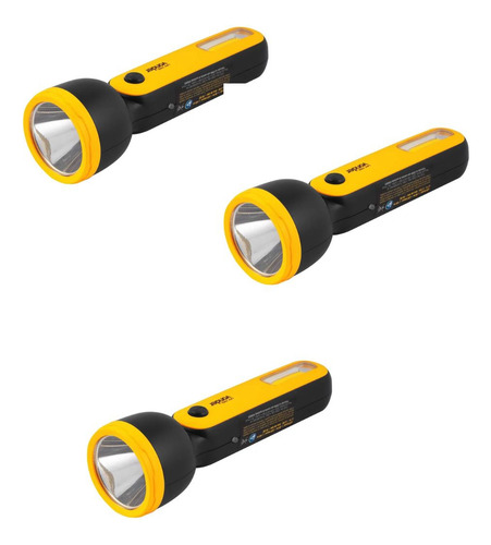 Lanterna Recarregável 80-100 Lúmens Lrv 100l Kit C 3- Vonder