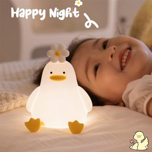 Luz Noturna Flower Duck Night Light Timer Para Sala De Estar