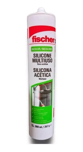 Sellador Multi-silicona Acetica 280ml Fischer Transparente
