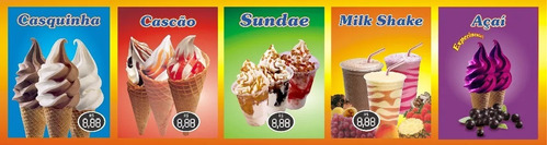 Sorvete, Milk Shake, Açaí, Sundae