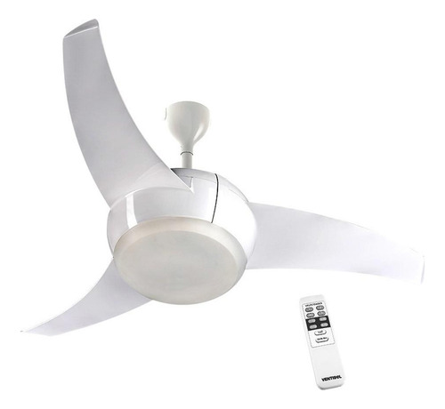 Ventilador Teto Ventisol Vortice Led Branco  Com Controle 12