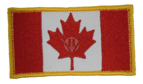Parche Bordada Bandera Canada Clasica Abrojo Canadiense