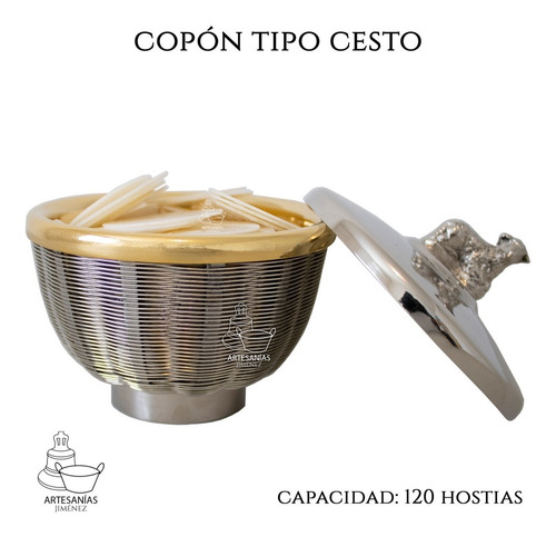 Imagen 3 de 5 de Cesto Copon Liturgico 120 Hostias