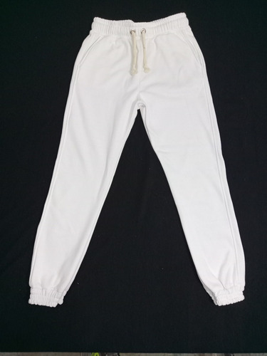 Pants Jogger Afelpado Con Jareta Bolsas Laterales Mod 909
