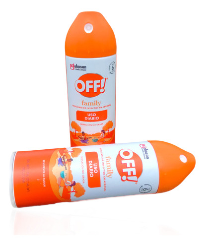 2 Off! Family Repelentes De Insectos En Aerosol 170g C/u