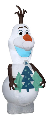 Olaf Inflable De 4 Pies Con Arbol De Navidad