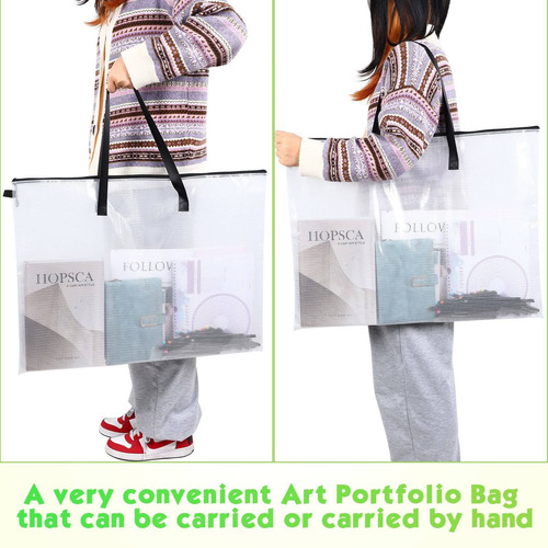 5 Bolsas De Arte De 19 X 25 Pulgadas, Organizador De Póste.