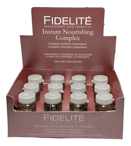 Fidelite Pack 48 Ampollas X12u Argan+ Kera+ Lino + Nutritiva
