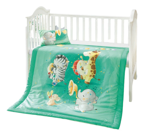Set De Edredon Con Almohada Regina Cunero Bebé Cobertor