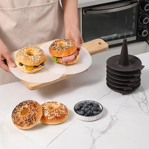 Juego De Moldes De Rosquilla,4 Moldes De Pasteles Para Bagel