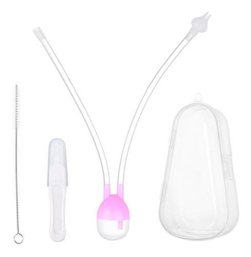 Aspirador Nasal Silicona Succión Limpiador Nariz Bebe + Caja