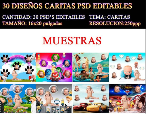 30 Caritas Psd Editables 16x20 Vol2