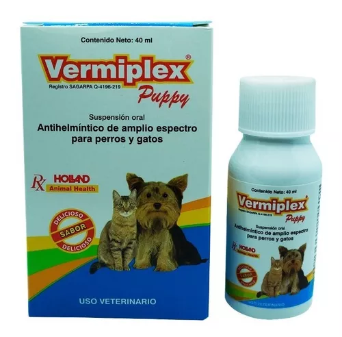 Desparacitante Vermiplex Puppy De 40 Ml | Meses sin intereses