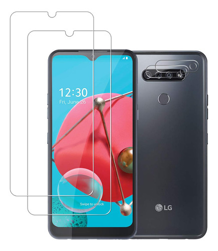 Protector Pantalla Para LG K51 + Lente Camara 2+2 Unidad 9h