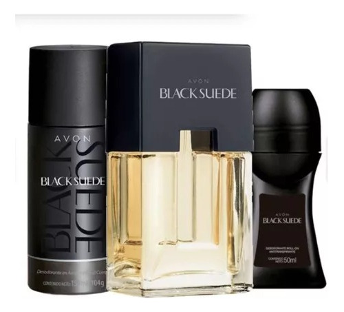 Set X3 Perfume+deso Black Suede - mL a $203