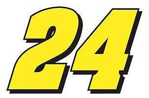 Jeff Gordon 24 Creativestickers0413 Set Of Two (2x) Stic Ssb