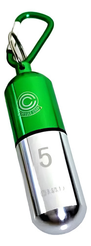 Llavero Aluminio Verde Corporación Capsula Dragon Ball Z