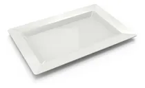 Comprar Bandeja Plástico Buffet Exhibidora Postres Catering Color Blanco