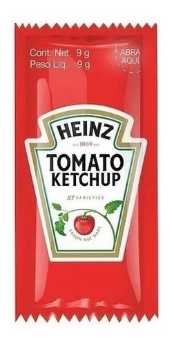 Heinz Catsup En Sobres 220 Pz De 9 G