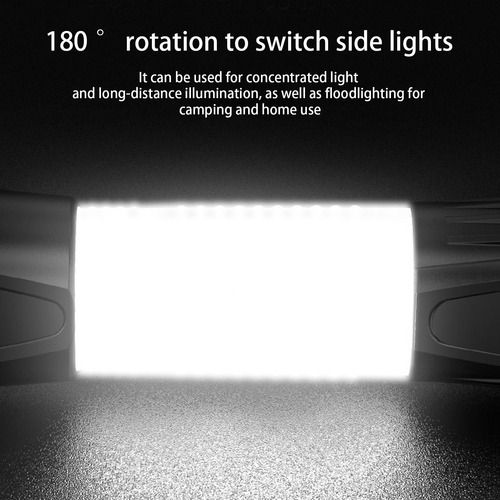 Linterna Led Exterior Con Rotación De 360 Grados, Recargable