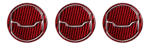 Capa De Saída De Ar Adesivo Interior Do Carro Vermelho