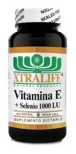 Vitamina E 1000 U.i + Selenio - Unidad a $856