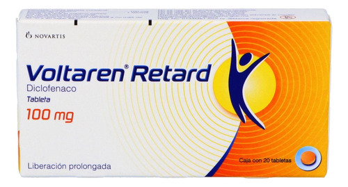 Voltaren Retard 100 Mg Caja Con 20 Tabletas