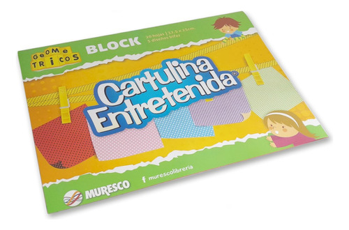 Block Muresco Cartulina Entretenida Diseños Bifaz Colores