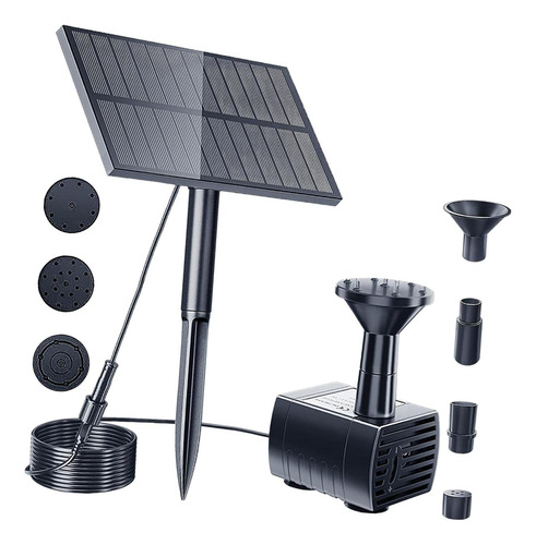 Kit De Bomba De Fuente De Agua Solar Diy Con Estaca 1,5w