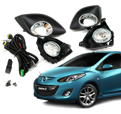 Faros Niebla Mazda 2 2012 2013 2014 2015 Kit Xyz