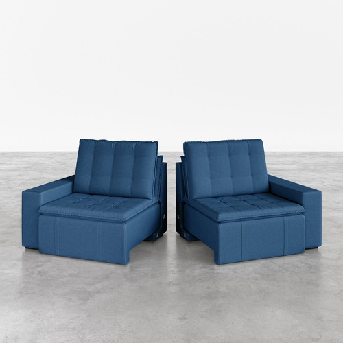 Sofá Cama Retrátil E Reclinável 4 Lugares 280cm Em Wt