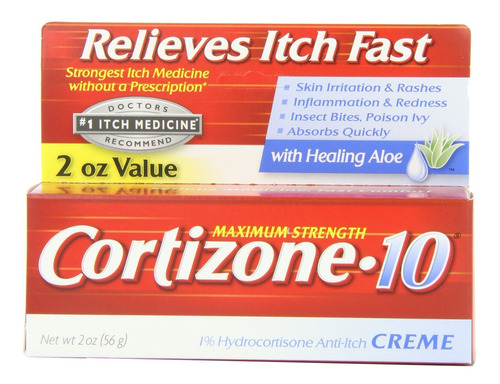 Cortizone-10 Crema Antipicazon Con Aloe Curativo Maxima Fuer