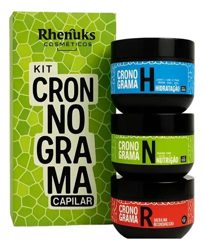 Kit Cronograma Rhenuks Capilar Máscaras Hidratação | MercadoLivre