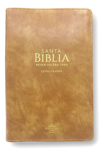 Biblia Reina Valera 1960 Letra Grande Manual Cierre Café
